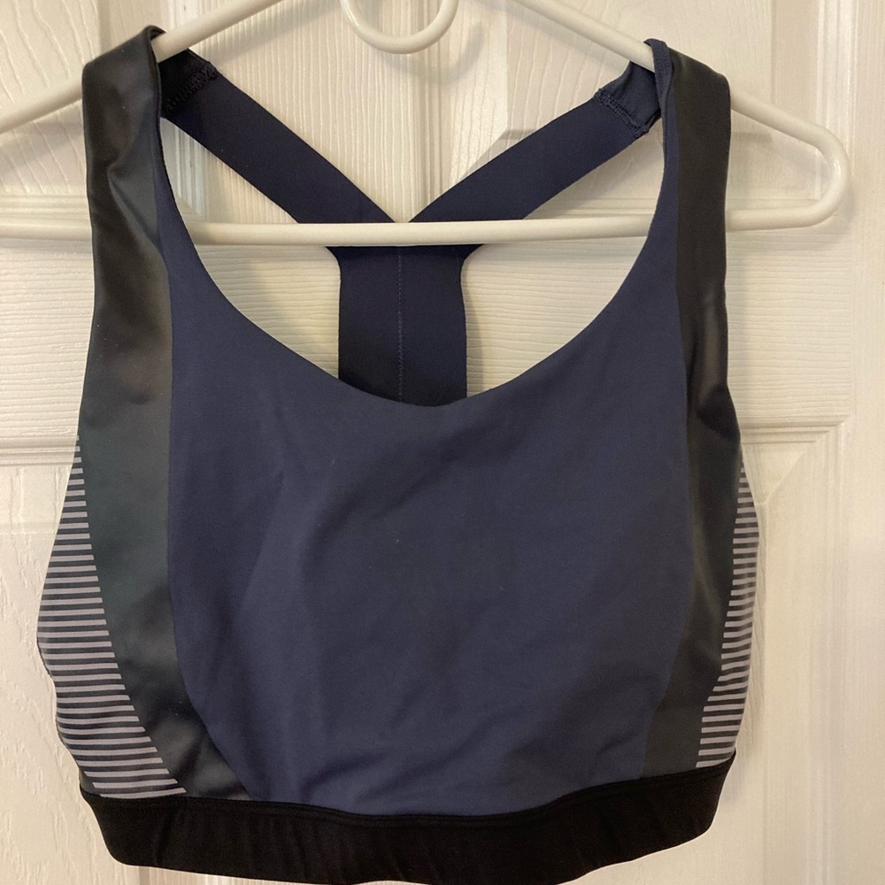 Athleta Navy and Black Sports Bra by Allyson Felix